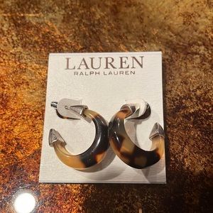 Lauren Tortoise Hoop Earrings